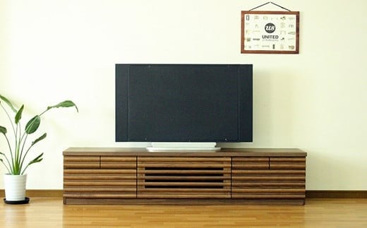 【開梱・設置】アストロ 180cm テレビボード（ウォールナット）　AX046