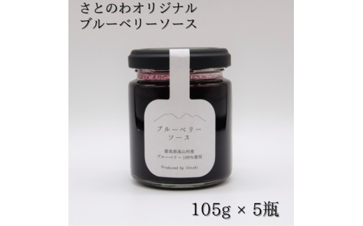ブルーベリーソース＊１０５ｇ × ５瓶 1313311 - 群馬県高山村
