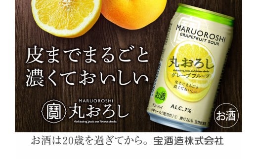 [返礼品事業者:株式会社イズミック三重支店]寶丸おろし[グレープフルーツ]350ml缶 24本[タカラ TaKaRa お酒 酒 アルコール サワー 缶チューハイ ハイボール 350ml グレープフルーツ おろし 濃厚 本格 爽やか 健康志向 美味しい 三重県 四日市市 四日市]