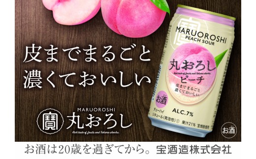 [返礼品事業者:株式会社イズミック三重支店]寶丸おろし[ピーチ]350ml缶 24本[タカラ TaKaRa お酒 酒 アルコール チューハイ 缶チューハイ ハイボール 濃厚 サワー 350ml ピーチ おろし 爽快 爽やか 健康志向 美味しい 三重県 四日市市 四日市]