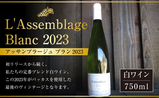 白ワイン L'Assemblage Blanc 2023(アッサンブラージュ ブラン2023) 白 ワイン 白ワイン 750ml お酒 酒 洋酒 アルコール