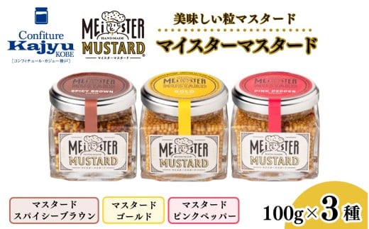 【先行予約】美味しい粒マスタード”マイスターマスタード”３種各1本【2025年11月1日より順次発送予定】