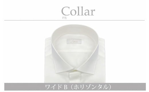 【形態安定】ケアも簡単！安心して着れる綿ポリ混紡メンズ用ドレスシャツ「Mサイズ」衿型ワイドカラー（ホリゾンタル） 1080054 2187816 - 新潟県村上市