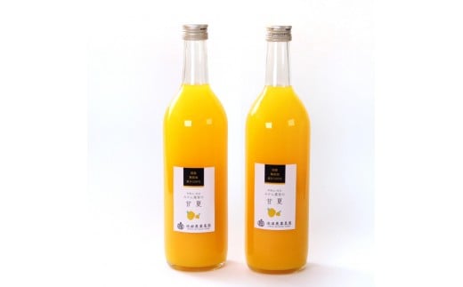 無添加甘夏ジュース 約720ml×2本［IKE266］ 2187659 - 和歌山県九度山町