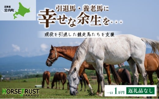 ※連携解除中※[引退競走馬 余生支援]北海道 岩内町 ホーストラスト北海道支援 1万円コース 引退馬 F21H-556