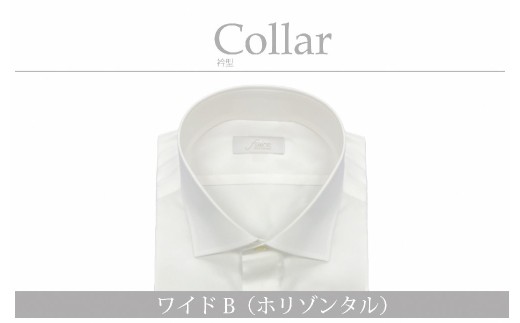 [形態安定]ケアも簡単!安心して着れる綿ポリ混紡メンズ用ドレスシャツ「Lサイズ」衿型ワイドカラー(ホリゾンタル) 1080055
