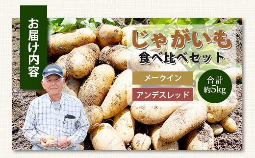 多良木町産 じゃがいも 食べ比べセット