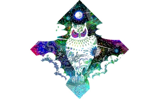 ［琉球イラストレーション］ 与儀勝之 『星の降る夜 / Starry night』 額装Lサイズ インテリア 雑貨 アート おしゃれ おすすめ 沖縄市 / yogima office [BCAI007]