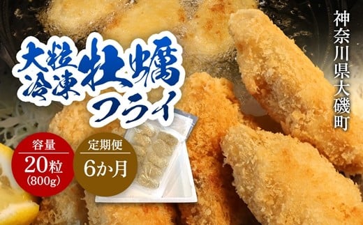 【定期便6カ月】大粒カキフライ 20粒 【冷凍 牡蠣 かき 大粒 冷凍カキフライ 魚介類 海鮮 惣菜 おかず ギフト 簡単調理 冷凍配送 送料無料 神奈川県 大磯町】  2193767 - 神奈川県大磯町
