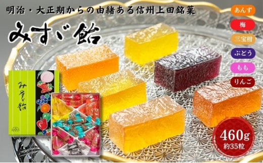 みすゞ飴箱入　中　銘菓 林檎 ゼリー 和菓子 お菓子 菓子 スイーツ りんご 長野 信州[№5312-1373]