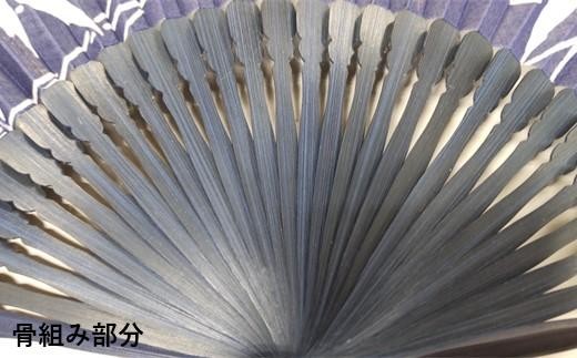 ☘️目玉品☘️【至宝品】●徳島県伝統工芸品●【夏小紋】●藍染●盛夏●絽● 徳島伝統工芸 阿波藍染 扇子 桔梗【CN039】 | 徳島県徳島市