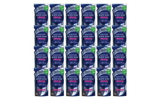 [生活応援] モイスチャーボディソープ詰替24個セット 日用品