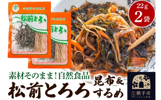 松前とろろ 22g ×2袋 ゆうパケット 2191279 - 秋田県横手市