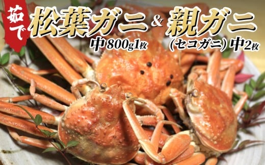 【22008-1】松葉がに＆親がにセット（ボイル）｜鳥取 岩美町 松葉ガニ ずわいがに 583041 - 鳥取県岩美町
