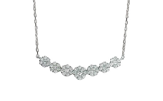プラチナ ダイヤ ラインネックレス 0.3CT N376DI-P