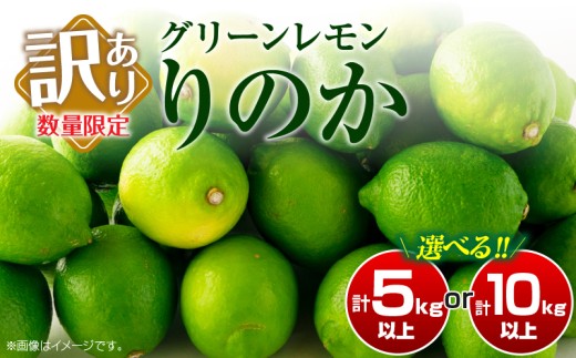 ≪内容量が選べる≫訳あり 数量限定 グリーンレモン りのか 5kg 10kg 期間限定 フルーツ 果物 くだもの 柑橘 レモン 檸檬 レモンティ レモネード 国産 食品 デザート スイーツ 人気 おすすめ ご家庭用 訳アリ おすそ分け 新鮮 産地直送 宮崎県 日南市 送料無料_S-A88-23