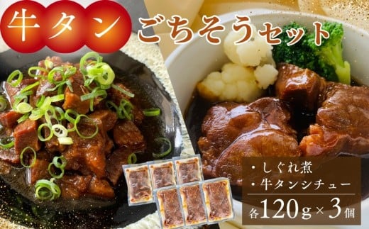 牛タン しぐれ煮 牛タンシチュー 120g×各3個 電子レンジ対応 牛たんシチュー 牛たん シチュー 牛たんしぐれ煮 セット 本格 レトルト 電子レンジ 湯せん 