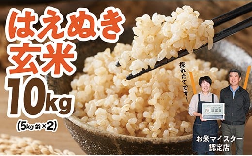 【数量限定】令和6年産 はえぬき 玄米 10kg(5kg×2袋)
