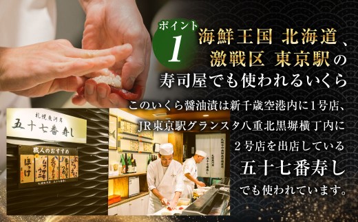 【4回定期便】 北海道加工 いくら醤油漬 約500g（約250g×2パック）×4回 計約2kg
