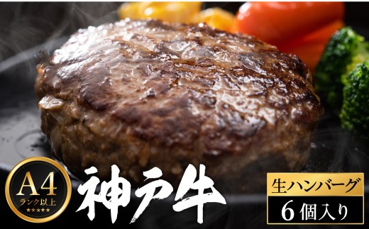 神戸牛 生ハンバーグ (100g×6個) 2195619 - 兵庫県豊岡市