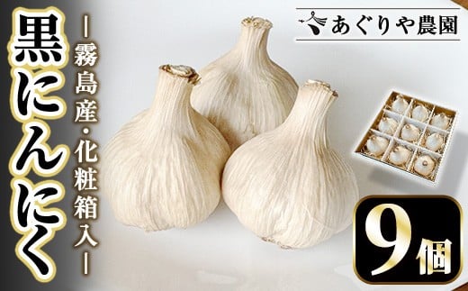 K-601 ＜化粧箱入り＞ 黒にんにく詰め合わせ(9個入り) 【あぐりや農園】