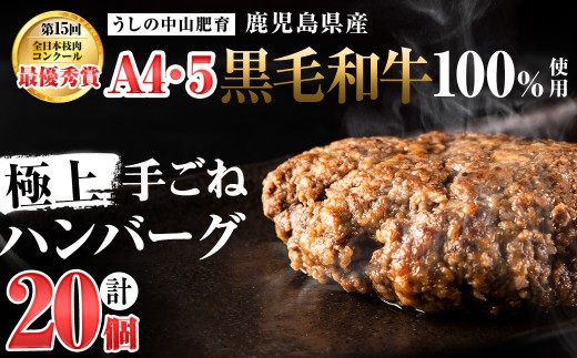 [家計応援][和牛切り落とし+100g付き!][A4・A5等級]鹿児島県産黒毛和牛100%使用極上手ごねハンバーグ計3kg(150g×20個) 黒毛和牛 和牛 ハンバーグ 冷凍ハンバーグ 肉 牛肉 国産 九州産 鹿児島県産 ミンチ 100% 小分け A4 A5 日本一 人気 b8-037-kk