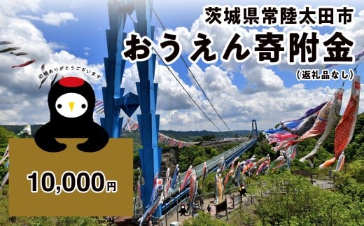 《返礼品なし》10,000円 茨城県常陸太田市おうえん寄附金