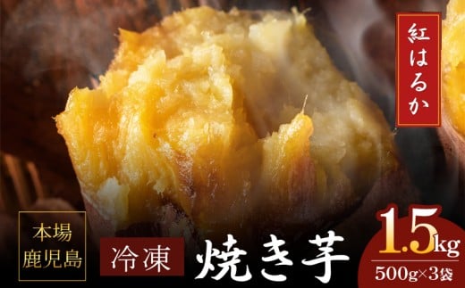 2670 濃密 鹿児島県産 熟成 紅はるか 冷凍 焼き芋 1.5kg(500g×3袋) さつまいも KN097-001-02 1511019 - 鹿児島県鹿屋市