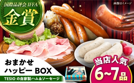 TESIOの自家製ハム＆ソーセージ 『おまかせハッピーBOX』 豚肉 ハム ソーセージ 小分け 真空パック 沖縄市 / TESIO [BCAD019]