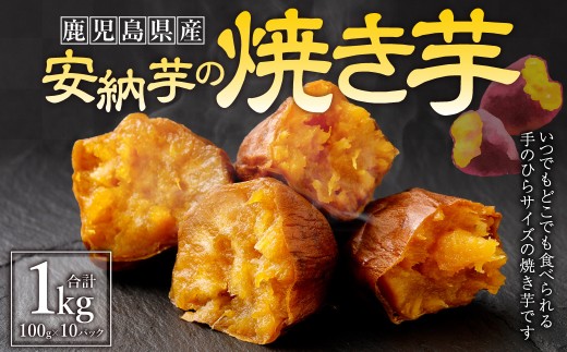 [鹿児島県 種子島産]安納芋 の 焼き芋 合計1kg(100g×10パック) 芋 焼きいも おいも いも AS-363