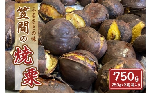 笠間の焼栗 3袋 750g 農産物直売所すわ 茨城県 笠間 かさま やき栗 くり 和栗 国産 栗 甘栗 おやつ 間食 無添加 ギフト プレゼント 父の日 母の日 やきぐり 焼栗 いばらき