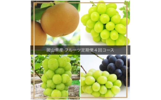 ＜発送月固定定期便＞岡山県産 フルーツ定期便全4回【4055838】