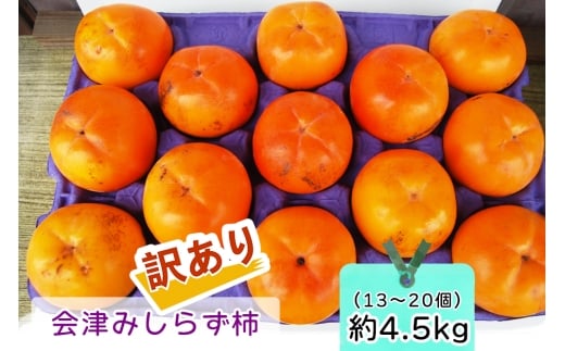 会津身しらず柿 (訳あり・家庭用) 約4.