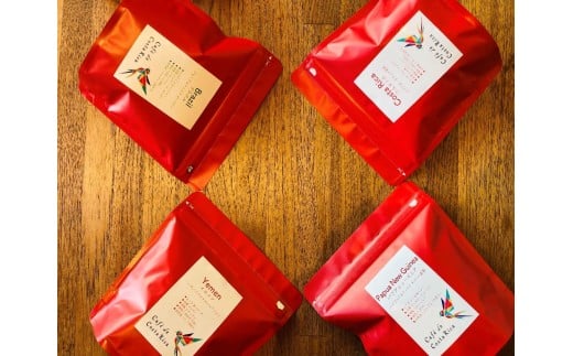 コーヒー豆(豆)100g×4種類セット