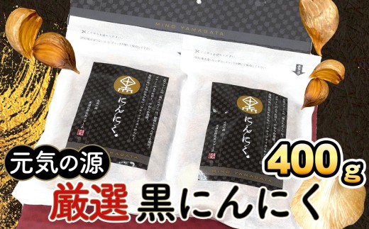 元気の源　厳選黒にんにく計400g [No.047] ／ ニンニク 健康 栄養 美容 岐阜県 特産 727553 - 岐阜県山県市