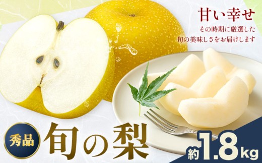 おまかせ梨 秀品 約1.8kg 日本フルーツ[8月上旬-10月末頃出荷]熊本県 長洲町 なし 梨 果物 フルーツ デザート ギフト ご贈答