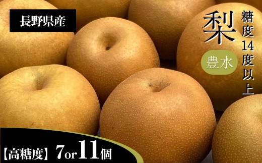 梨 豊水 3L クラスの 大玉 で 糖度 14度 以上 [選べる内容量] | 果物 くだもの フルーツ 梨 なし 新鮮 信州 贈答用 プレゼント 贈り物 長野県 飯田市
