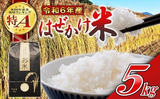 【令和6年産・白米5kg】 特A長野県産こしひかり はぜかけ（北海道・沖縄県・離島は配送不可）【 お米 精米 2024年産 産地直送 国産 信州 佐久市 美味しい 】