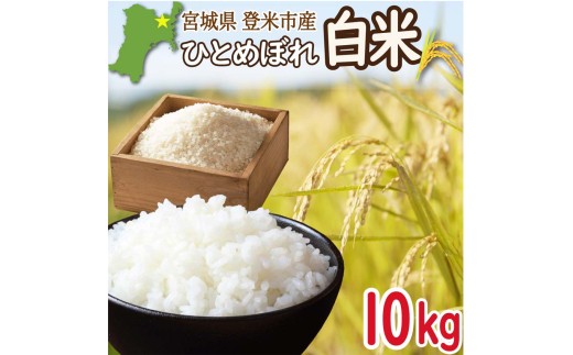 [先行予約!2025年9月末より順次発送予定]≪令和7年産・新米≫ 宮城県登米市産 ひとめぼれ 10kg 精米 お米 おこめ 米 コメ 白米 ご飯 ごはん おにぎり お弁当 ブランド米[有限会社伊豆沼農産]tm405