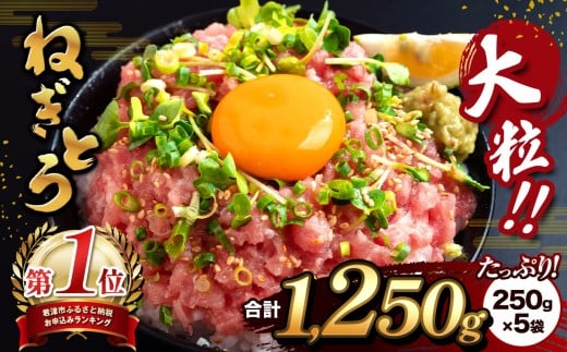 清幸丸水産 大人気！ねぎとろ1250g（250g×5袋） 1005277 - 千葉県君津市