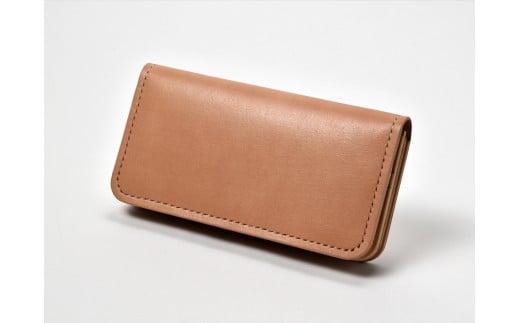 本革 手縫いウォレット日本製 レザー 革製品 高級 Bliss ピット鞣し WH-15 ナチュラル