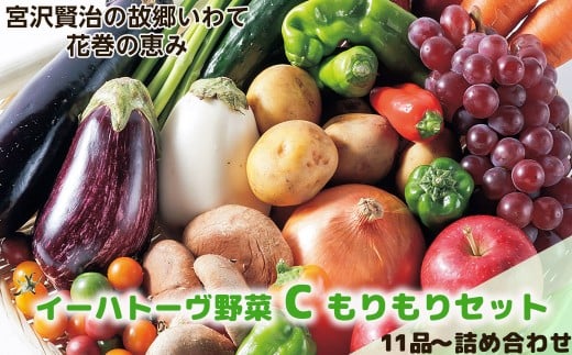 イーハトーヴ野菜C もりもりセット 11品~ 詰め合わせ 【1207】 306116 - 岩手県花巻市