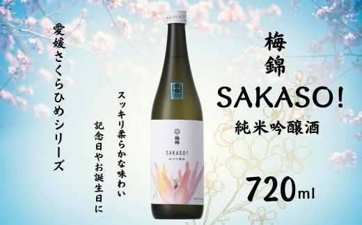 地酒 日本酒 梅錦 SAKASO！ 純米吟醸酒 愛媛 さくらひめシリーズ 1本 TYPE-2｜B271 1396527 - 愛媛県伊予市