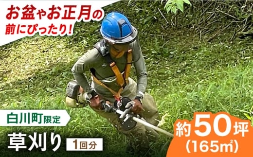 【実家サポート】 草刈り 1回  白川町 / 一般社団法人白川町シルバー人材センター 実家見守り 代行サービス 代行 草刈り お盆 [AWCA001]