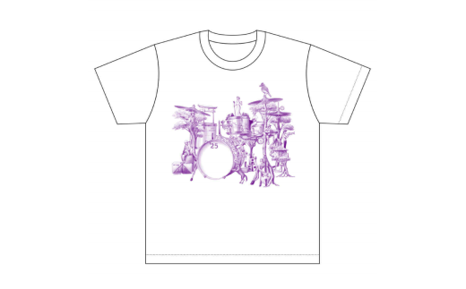 【紫/Mサイズ】JAZZinFUCHUと府中市の協働が奏でるハーモニーTシャツ 2219149 - 東京都府中市