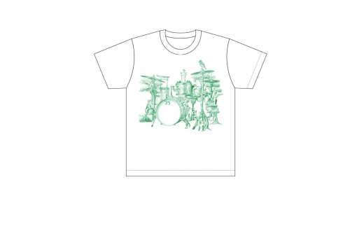 【緑/2XLサイズ】JAZZinFUCHUと府中市の協働が奏でるハーモニーTシャツ 2219140 - 東京都府中市