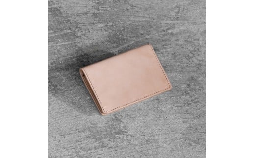 栃木レザー使用｜約30枚収納 本革名刺入れ｜Card holder 01｜タン｜minca（全7色） 700453 - 栃木県栃木市