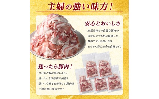 鹿児島県長島町のふるさと納税 《訳あり》鹿児島県産 豚小間切れ 2kg（200ｇ×10P） 切り落とし 小分け 個包装 冷凍 豚肉 切り落とし 訳あり ふるさと ランキング 人気【まつぼっくり】matu-1531