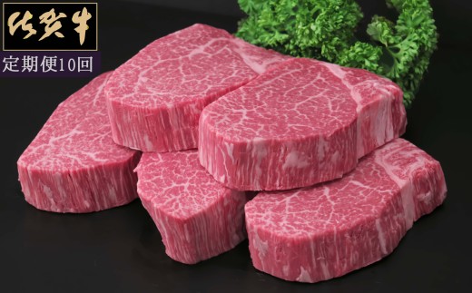 佐賀牛ヒレステーキ200g×5枚 10カ月連続定期便 192-J1513 2212481 - 佐賀県伊万里市