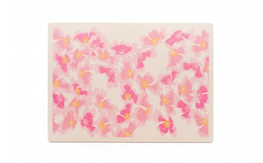 加賀友禅　珪藻土バスマット　ハナミズキ